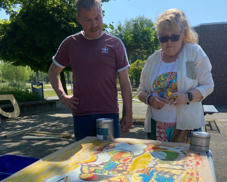 =Jose en David Bade maken kunst